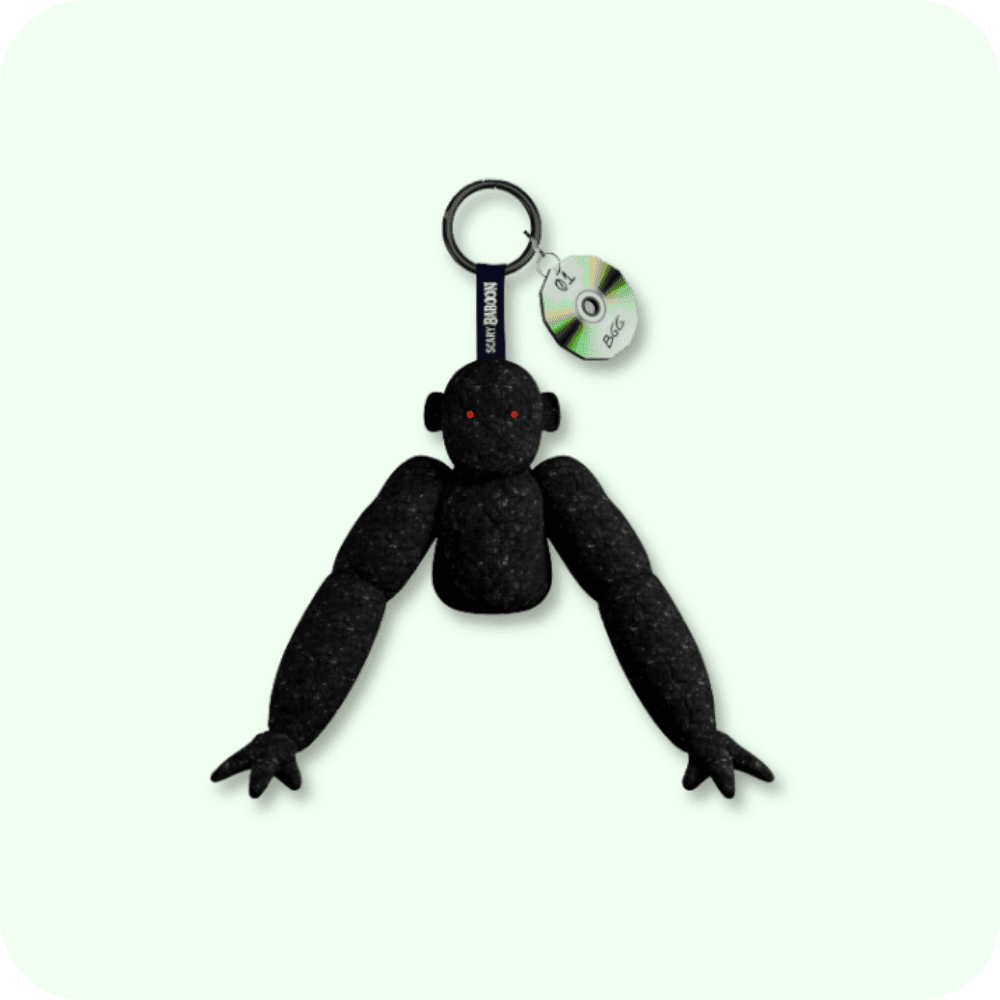 Scary Baboon Plushie BLACKGOOGOO Scary Baboon Plushie BLACKGOOGOO