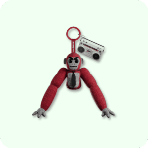 Scary Baboon Plushie RED