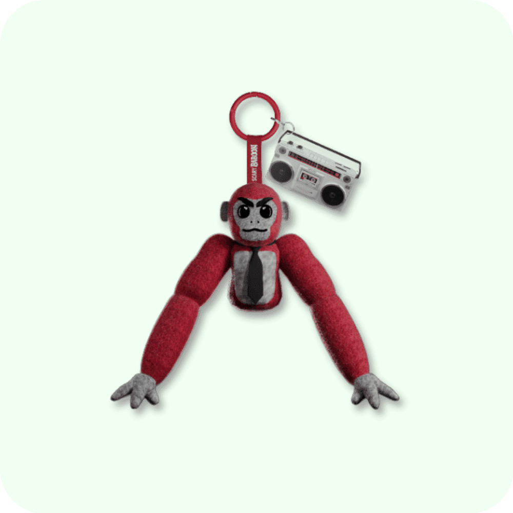 Scary Baboon Plushie RED Scary Baboon Plushie RED